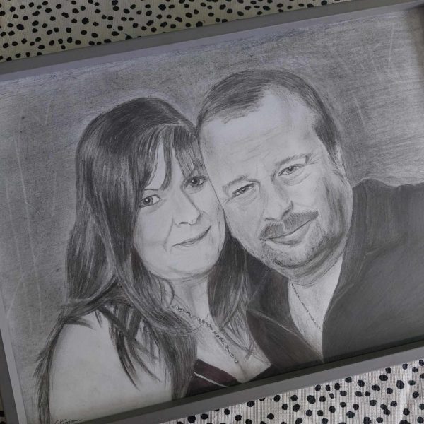 portrait pencil black white